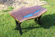 Load image into Gallery viewer, Coffee Table ( Walnut and Epoxy)
